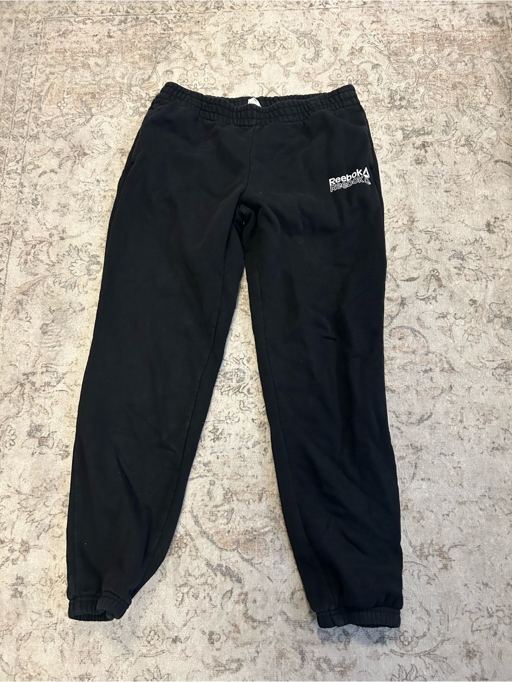 Reebok Black Jogger Sweatpants